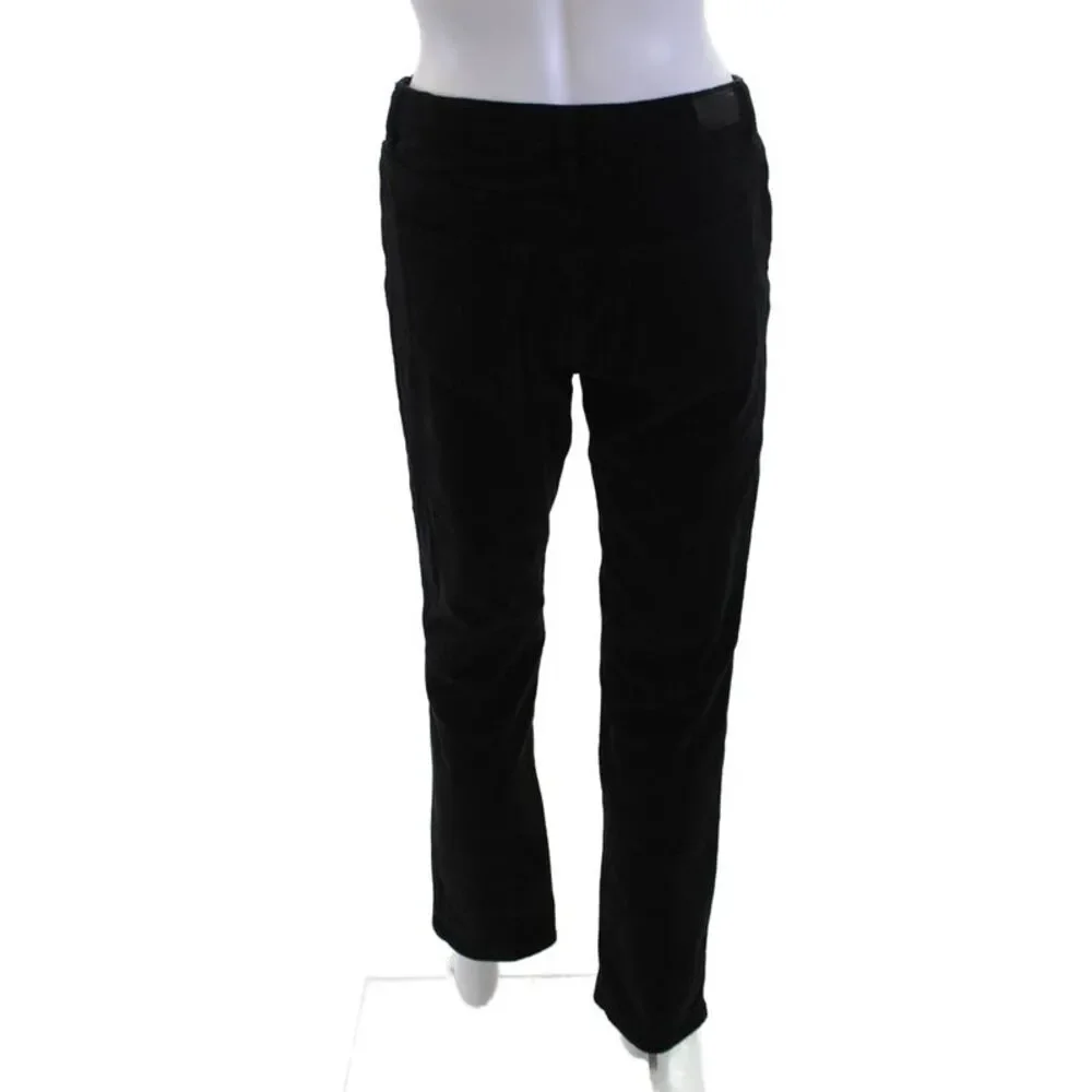 DL1961 Girls Cotton Zippered Straight Jeans Black Size 16